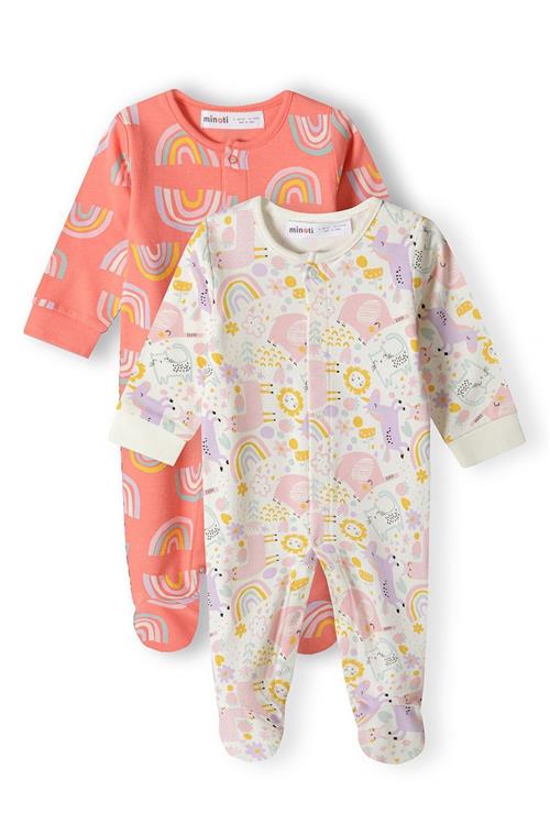 MINOTI Nattøj  beige / lyseblå / orange / lys pink