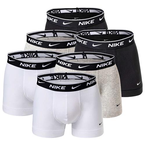 NIKE Sportsunderbukser  grå-meleret / sort / hvid