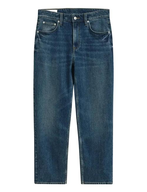 Cropped Straight Stretch Jeans GANT Blue