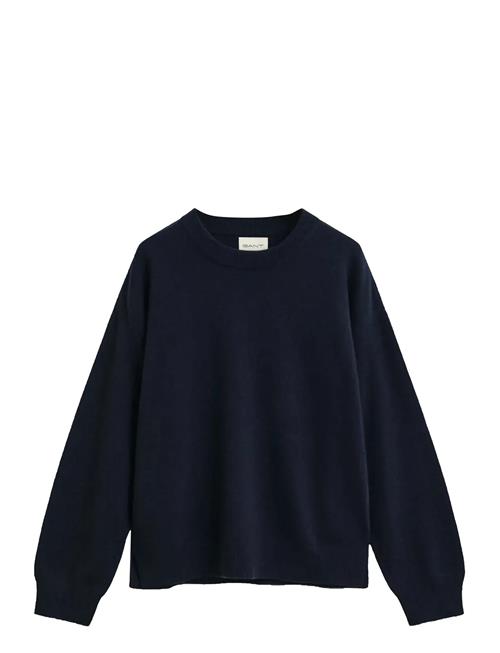 Superfine Lambswool C-Neck GANT Navy