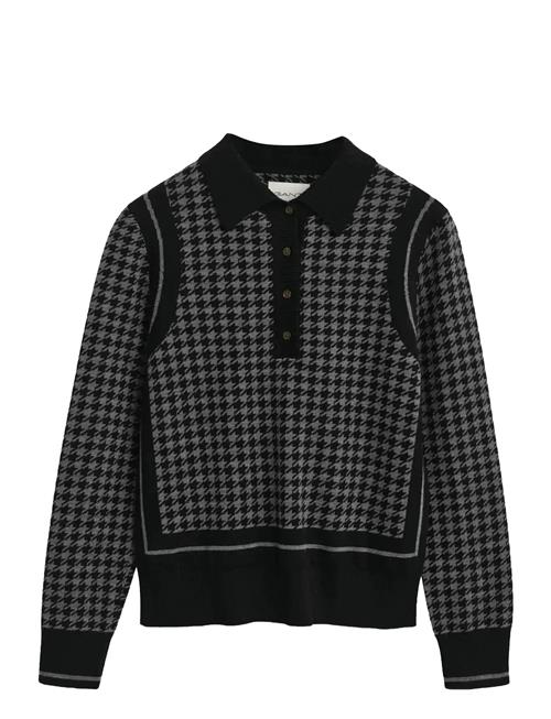 Houndstooth Jacquard Polo GANT Patterned