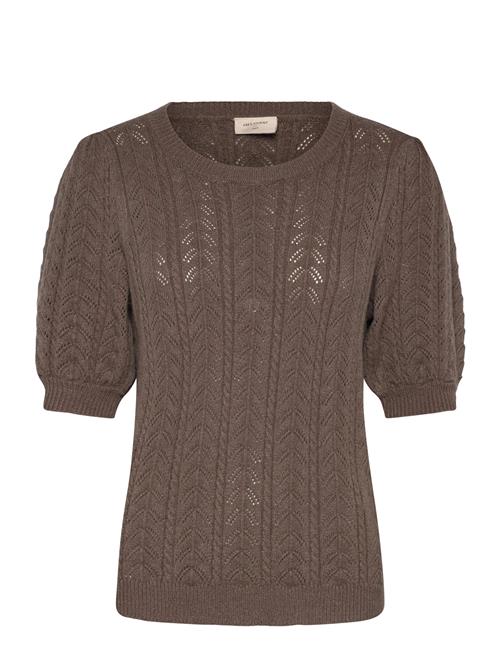 Pullover From Freequent In A Super Soft Material With An Elegant Hole Pattern. T FREE/QUENT Brown