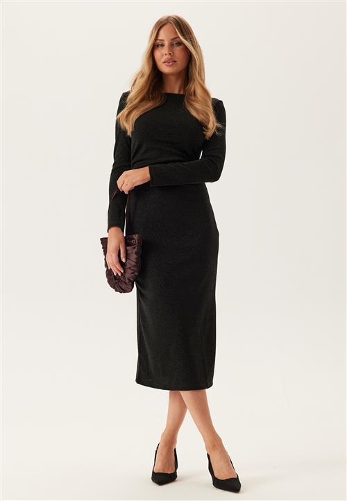Pieces Pcjina Ls Boatneck Midi Dress