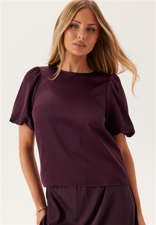 VILA Viellette 2/4 SATIN PUFF TOP S