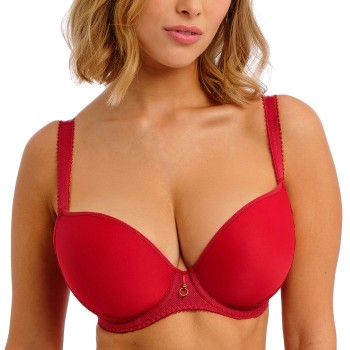 Freya BH Fascinate UW Moulded Plunge T-Shirt Bra Rød I 70 Dame
