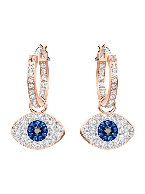 Swarovski Øreringe 'Symbolica'  koboltblåt / rosa guld / sort / hvid