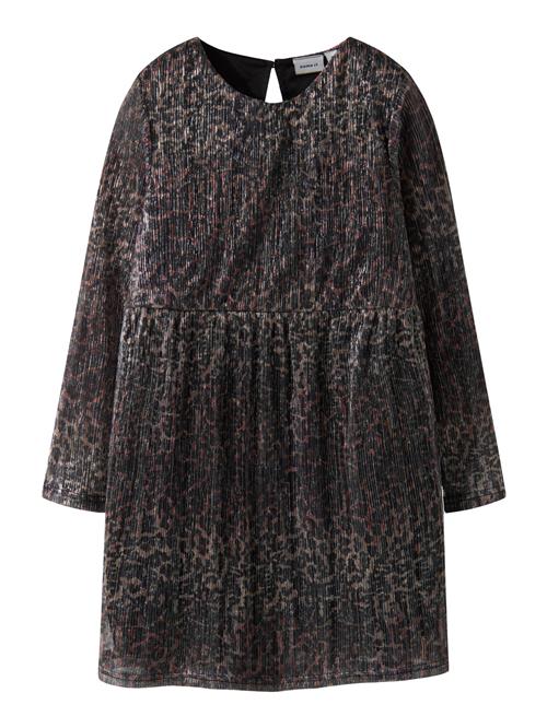 NAME IT Langærmet Kjole Risaring Seal Brown Leo