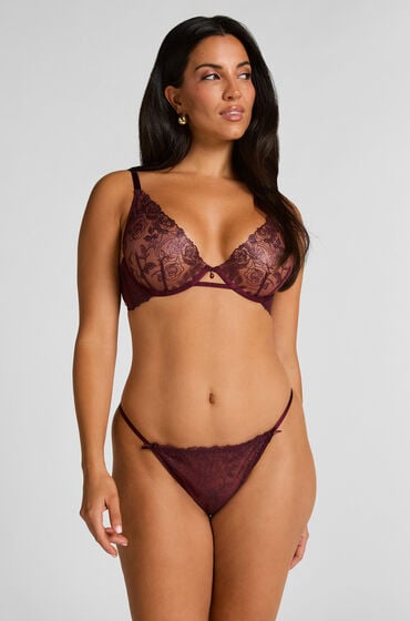 Hunkemöller Hollie g-streng med høj benudskæring Lilla