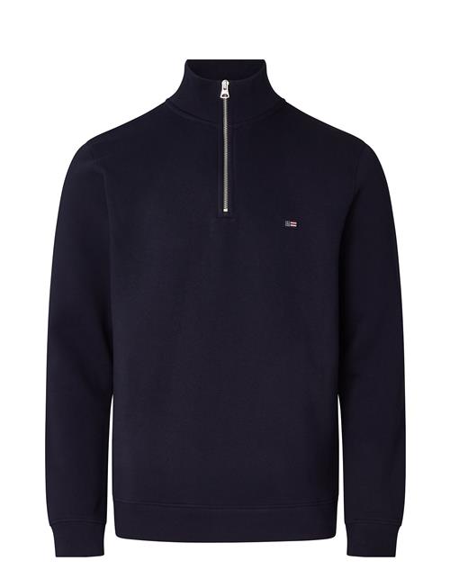 Terrance Organic Cotton Half-Zip Sweatshirt Lexington Clothing Navy