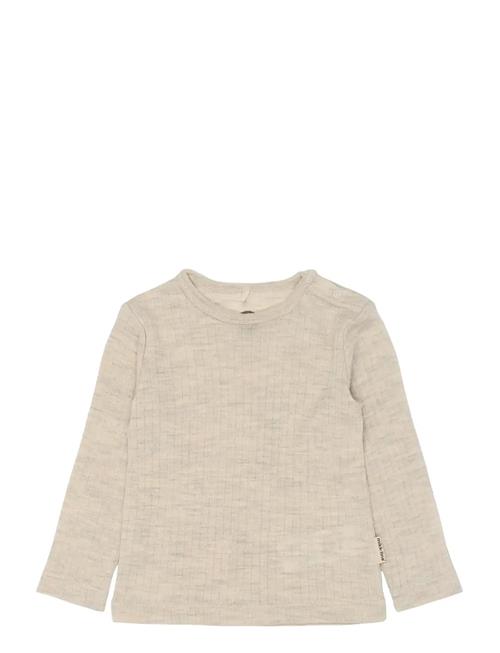 Merino Wool Ls Top Mikk-line Beige