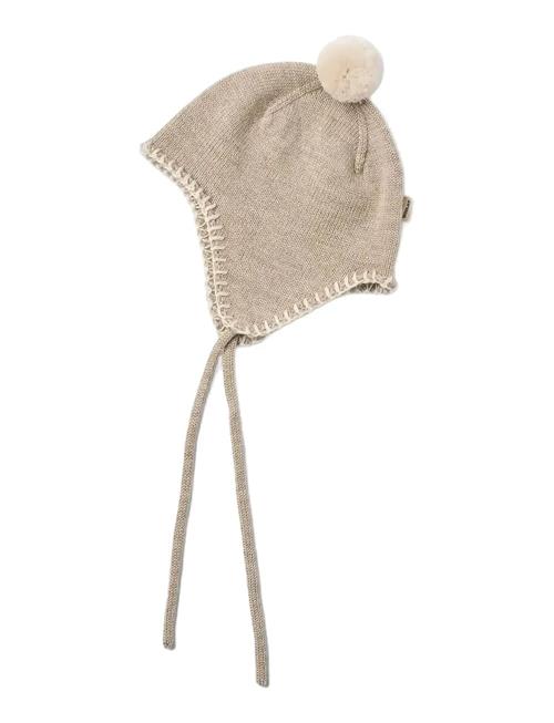 Knit Bonnet Pomma Wheat Beige