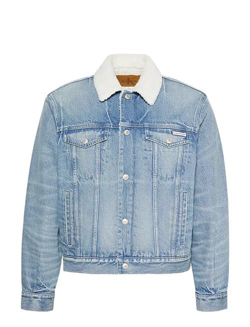 90S Sherpa Trucker Tinted Thundr Calvin Klein Jeans Blue