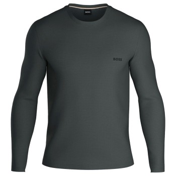 BOSS Waffle Sweatshirt Mørkgrøn  XX-Large Herre