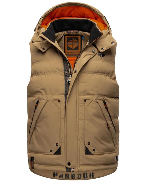 STONE HARBOUR Vest 'Egoor'  lysebrun / mørkeorange / sort