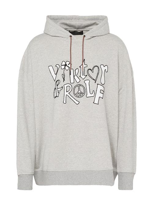 Viktor&Rolf Sweatshirt  grå-meleret / sort / hvid