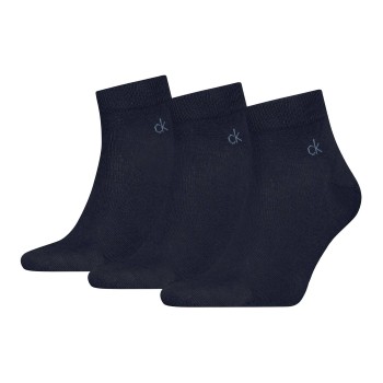 Calvin Klein Strømper 3P Classic Quarter Socks For Men Navy Str 39/42 Herre