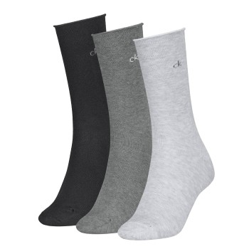 Calvin Klein Strømper 3P Classic Socks For Women Grå Str 39/42 Dame