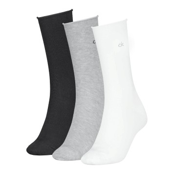 Calvin Klein Strømper 3P Classic Socks For Women Sort/Hvid Str 35/38 Dame