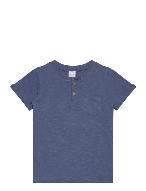 Top Ss Essentials W Placket Lindex Blue