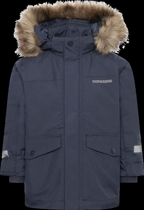 Didriksons Bjärven Kids 4 Parka Navy  Navy-110 cm  Marineblå  110 cm  unisex