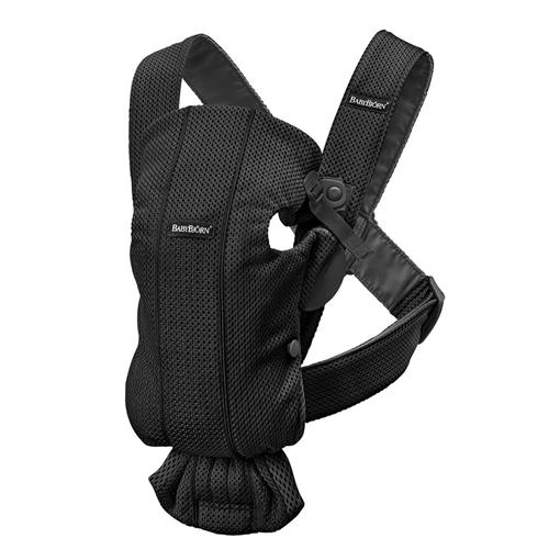 BabyBjörn Mini 3D Mesh Bæresele Sort Stroller      unisex