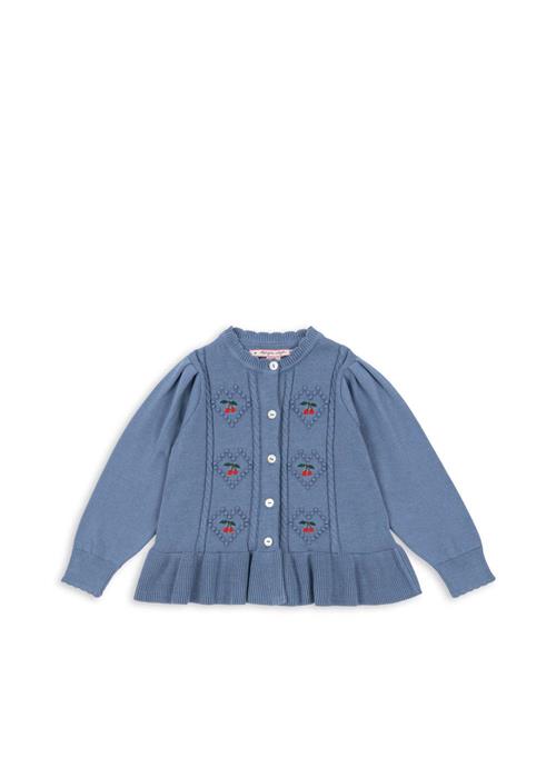 Konges Sløjd GOTS Soleil Cardigan Country Blue  Country Blue 5-6 Y  Blå  5-6 år  kvinde