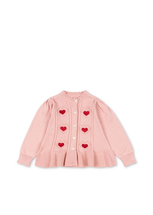 Konges Sløjd GOTS Soleil Cardigan Silver Pink  Silver Pink 4 Y  Lyserød  4 år  kvinde