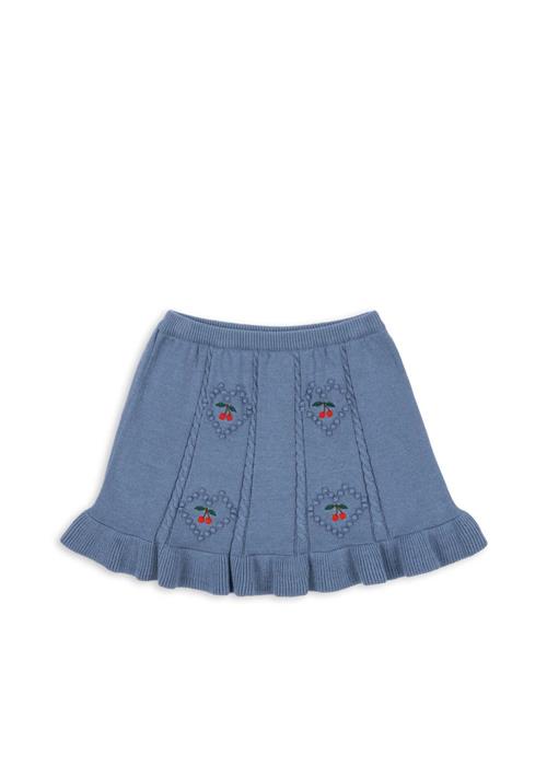 Konges Sløjd GOTS Soleil Strikket Nederdel Country Blue  Country Blue 7-8 Y  Blå  7-8 år  kvinde
