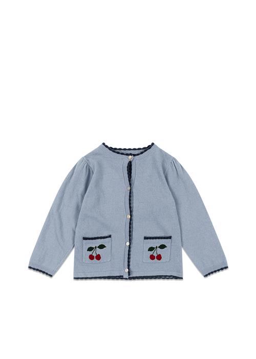 Konges Sløjd Alexa Strikket Cardigan Blue Fog  Blue Fog 7-8 Y  Blå  7-8 år  kvinde