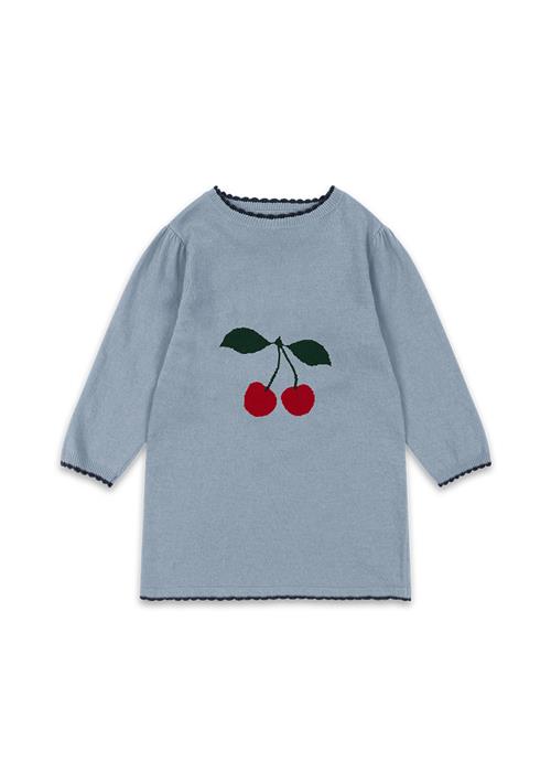 Konges Sløjd Alexa Strikket Kjole Blue Fog  Blue Fog 3 Y  Blå  3 år  kvinde
