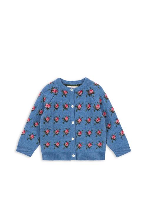 Konges Sløjd Belou Strikket Cardigan Rosie Shade  Rosie Shade 3 Y  Blå  3 år  kvinde
