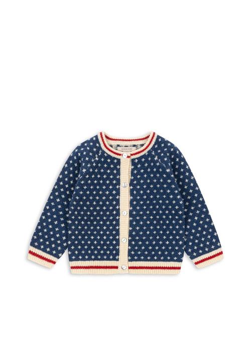Konges Sløjd Billi Strikket Cardigan Blue  Blue 5-6 Y  Blå  5-6 år  mand