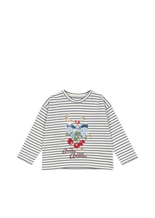 Konges Sløjd GOTS Lin T-shirt Med Lange Ærmer Amarena  Amarena 18 months  Creme  18 måneder  kvinde