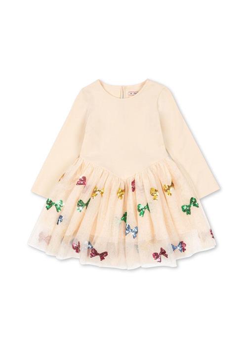 Konges Sløjd Yvonne Ballerina-kjole Bow Coloré  Bow Coloré 4 Y  Creme  4 år  kvinde