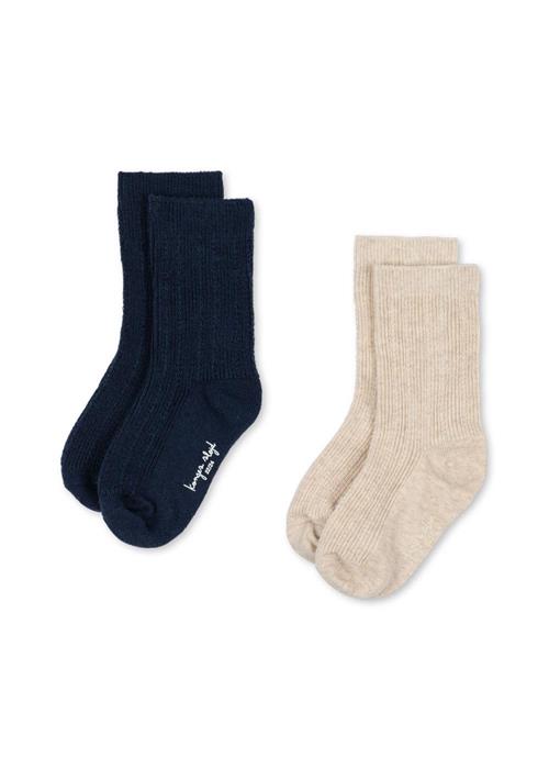 Konges Sløjd 2-pak Pontelle-strømper Mix Pack  Mix Pack 22-24 EU  Creme  22-24 EU  unisex