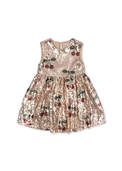 Konges Sløjd Starla Pailletkjole Ma Grande Cerise  Ma Grande Cerise 18 months  Beige  18 måneder  kvinde