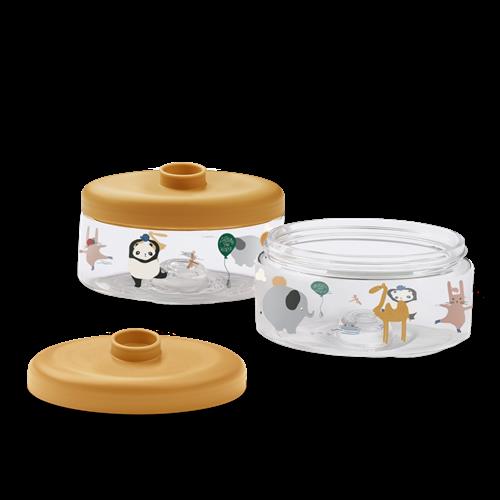 Liewood Dominique Tritan-bokse Til Babymad 500 Ml 2-pak Around The World / Sandy  Baby Food Tritan Boxes 500 ml 2-Pack-OS  Beige  One Size  unisex