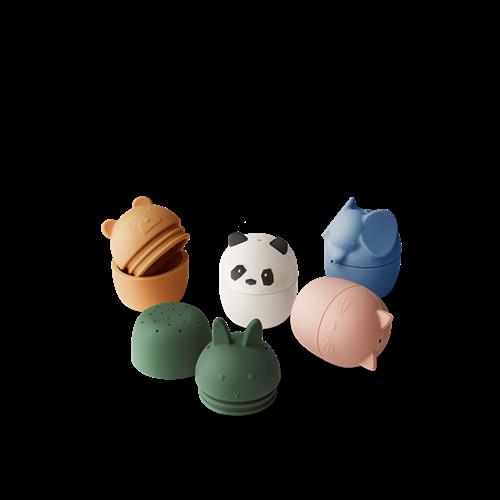 Liewood Gaby Classic Badelegetøj I 5-pak Creme De La Creme Multi Mix  Bath Toys 5-pack-OS  Creme  One Size  unisex
