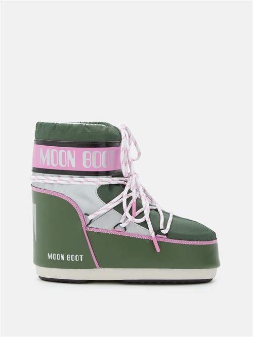 Moon Boot Mb Icon Low Space Racing Snestøvler Forest Green/silver/pink  Forest Green/Silver/Pink-36-38 EU  Grøn  36-38 EU  unisex