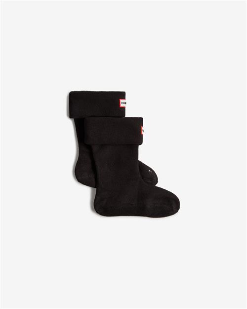 Hunter Kids Støvlesokker I Fleece Black  Black M  Sort  M  unisex