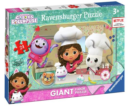 Ravensburger Ravensburger Gabby's Kæmpe Gulvpuslespil - Dukkehus Mix  Mix-Onesize  Grøn  One Size 3 Y+ unisex