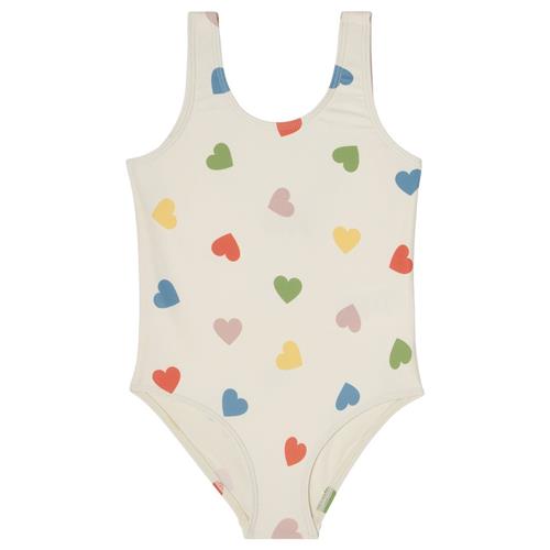 Kuling Milos UV-badedragt Rainbow Hearts 110/116 cm  Hvid  110/116 cm  kvinde