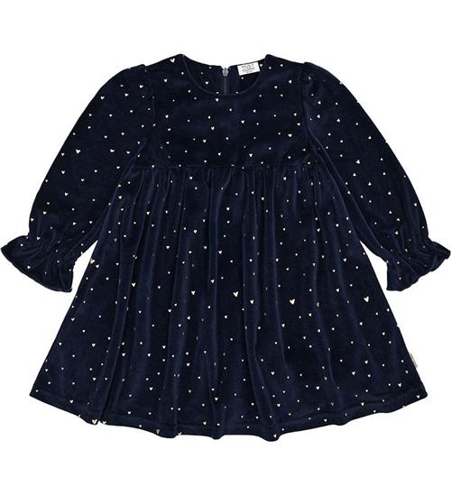 Hust and Claire Kjole - Velour - HCDonna - More Navy m. Guld Hje