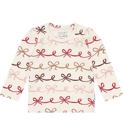 Hust and Claire Bluse - Rib - HCAmma - Bow - Sugar
