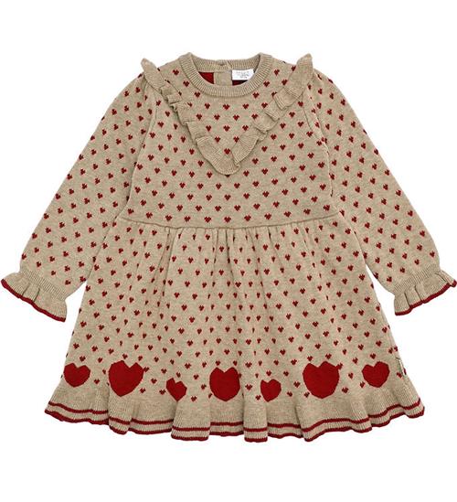 Hust and Claire Kjole - Strik - HCKarina - Hearts - Biscuit