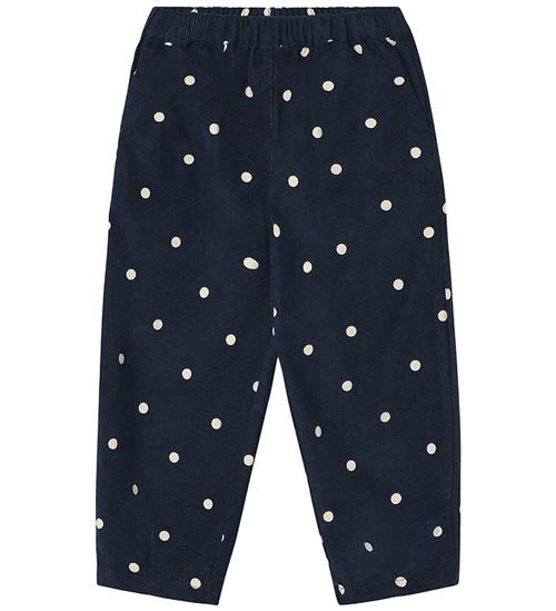Fliink Bukser - Fløjl - Dolly - Insignia Blue AOP