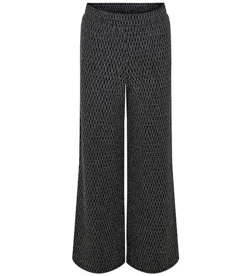 Kids Only Bukser - KogQueen - Black/Lurex Silver/Harlekin