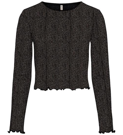 Kids Only Bluse - KogQueen - Black/Lurex Rose Gold/Stripe