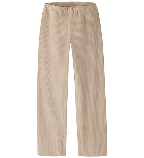 Name It Velourbukser - NkfVeloa - Velvet - Cement