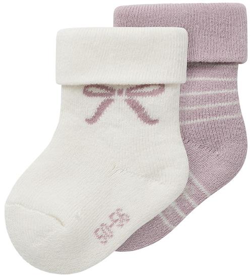 Name It Strømper - 2-pak - NbfRifia - Keepsake Lilac/Cloud Dance